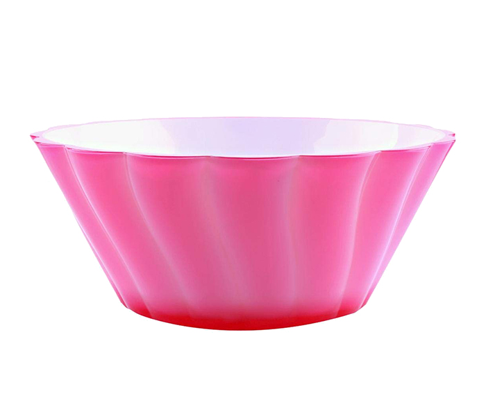 Royalford RF6163 Acrylic Salad Bowl - Pink - Zoom Image 1