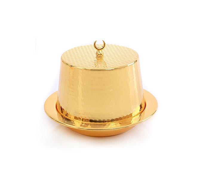 Royalford RF8257 Golden Tiny Dry Fruit Tray with Lid - Zoom Image