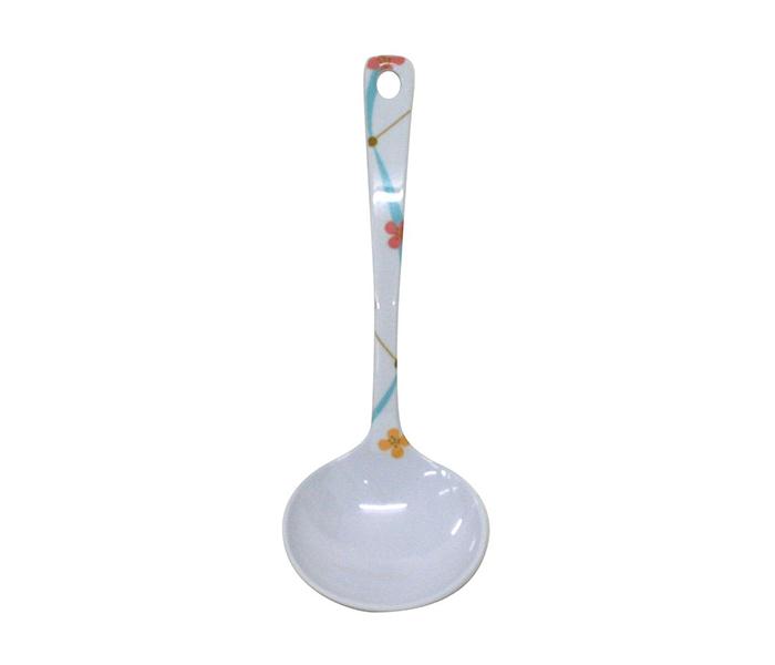 Royalford RF7099 Melamine Ware Rainbow Thai Soup Spoon - White - Zoom Image