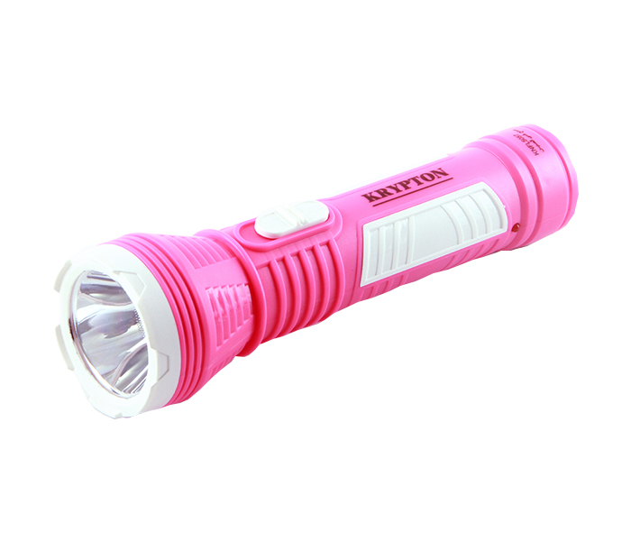 Krypton KNFL5057 Rechargeable LED Plastic Flash Light - Pink - Zoom Image