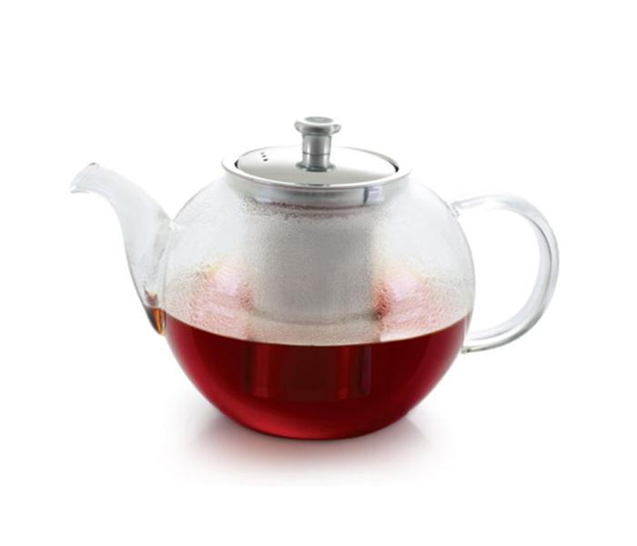 Royalford RF8265 650 ml Glass Tea Pot with Stainless Steel Strainer - Zoom Image