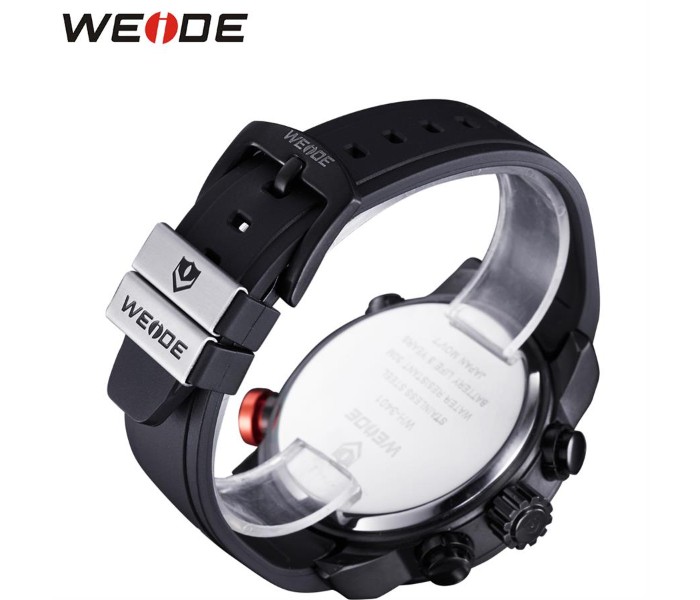 Weide WH 3401PU Mens Analog and Digital Watch Black and Red - Zoom Image 3