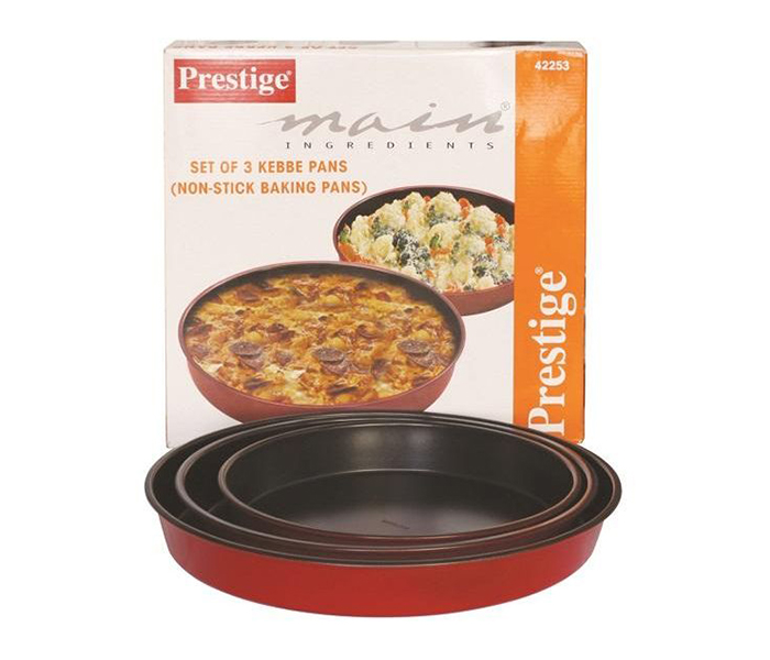 Prestige PR42253 Non-Stick Baking Pans Set - Red - Zoom Image