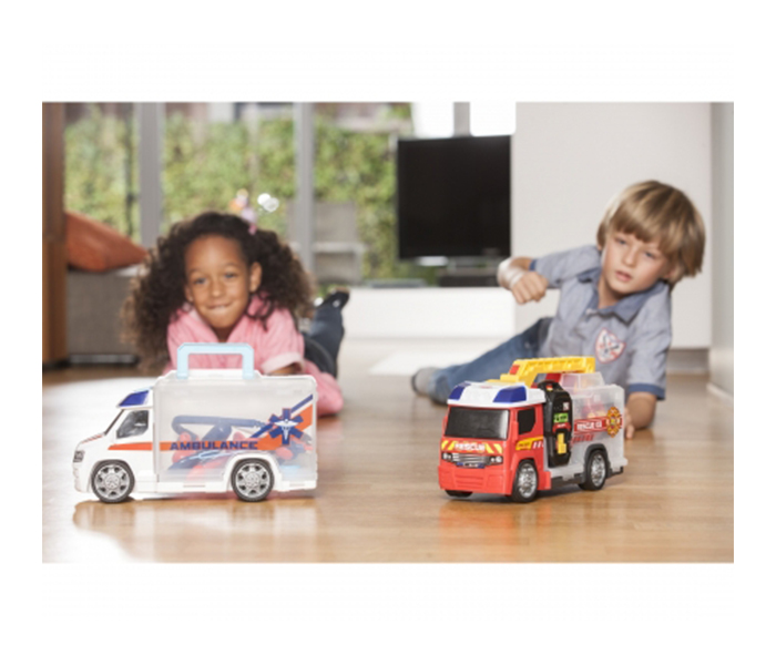 Dickie 203716006 33CM Fire Engine Push & Play Set - Red - Zoom Image 3