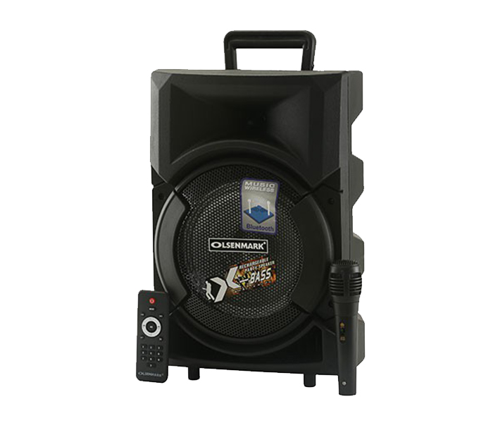 Olsenmark OMMS1178 Party Speaker with Remote Control & Mic - Black - Zoom Image 3