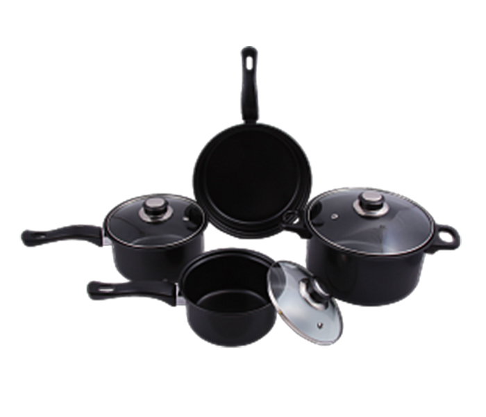 Olympia OE-005-13 13 Pieces Non-Stick Cookware Set - Black - Zoom Image 4