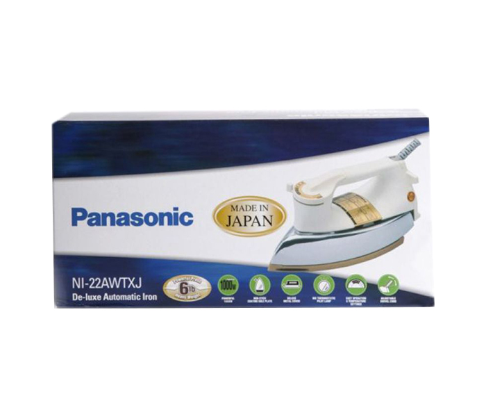 Panasonic NI-22AWTXJ 1000Watts Heavy Duty Dry Iron - Off White - Zoom Image 1