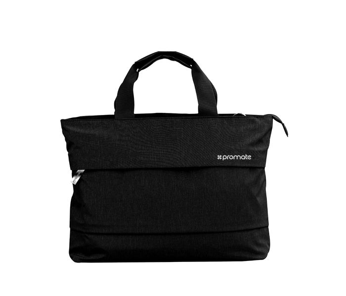 Promate Desire-LD 13 inch Classic Design Laptop Handbag with Multiple Storage Options, Black - Zoom Image 6