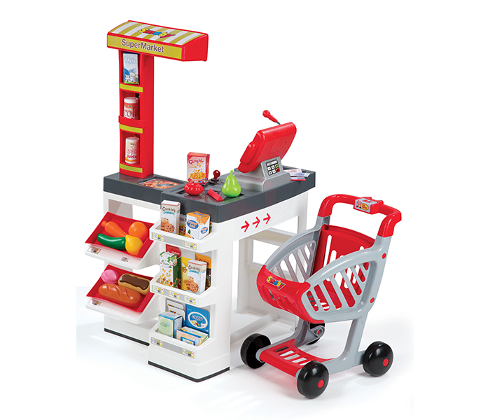 Smoby 350203 Supermarket Role Play Set, Red - Zoom Image