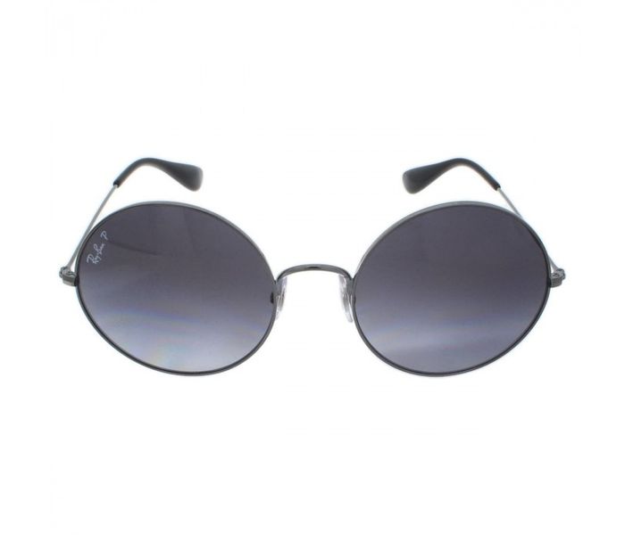 Ray-Ban 0RB3592 004/T3 Round Silver Frame & Light Grey Gradient Mirrored Sunglasses for Men - Zoom Image 2