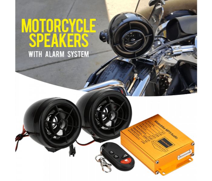 Offal MS777 Motorcycle Speakers With Alarm System Black - Zoom Image 2