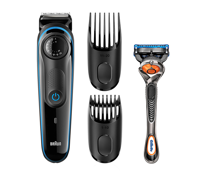 Braun BT-3040 Beard Trimmer, Black & Blue - Zoom Image 3