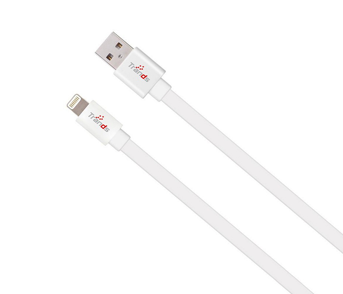 Trands TR-CA3017 1 Meter Lightning to Type A USB Cable for Apple Devices - White - Zoom Image 2