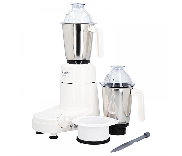 Preethi MG-128/08 Chefpro Mixer Grinder White - Zoom Image 3