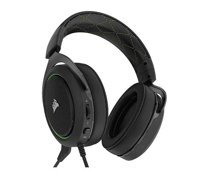 Corsair CA-9011171-NA HS50 Stereo Gaming Headset - Green - Zoom Image 3