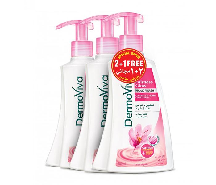 Dermoviva 200ML Fairness Glow Hand Wash - 2+1 Pack - Zoom Image