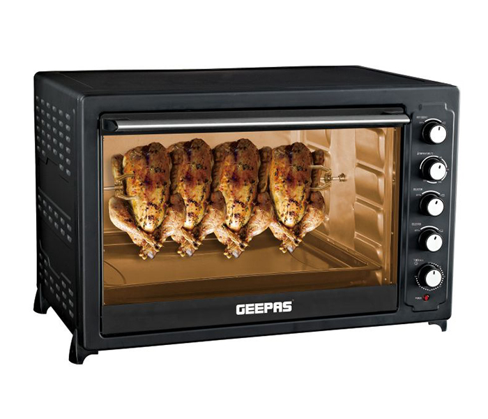 Geepas GO4406 100 Litre Electric Oven with Rotisserie - Black - Zoom Image 2