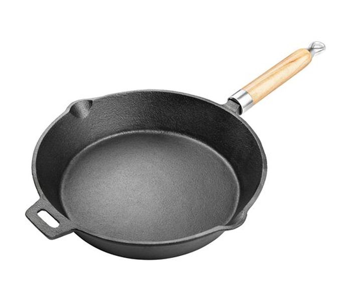 Lamart LT1070 25CM Cast Iron Little Frame Frypan - Black - Zoom Image