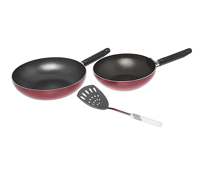 Prestige PR21014 2 Pieces Wok Set with Tool Set, Red - Zoom Image 4