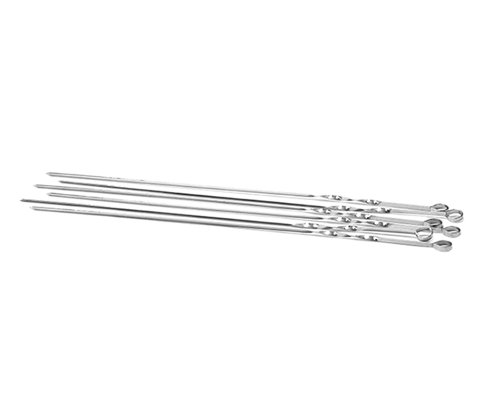 Royalford RF9404 6 Pieces BBQ Skewer Set - Silver - Zoom Image