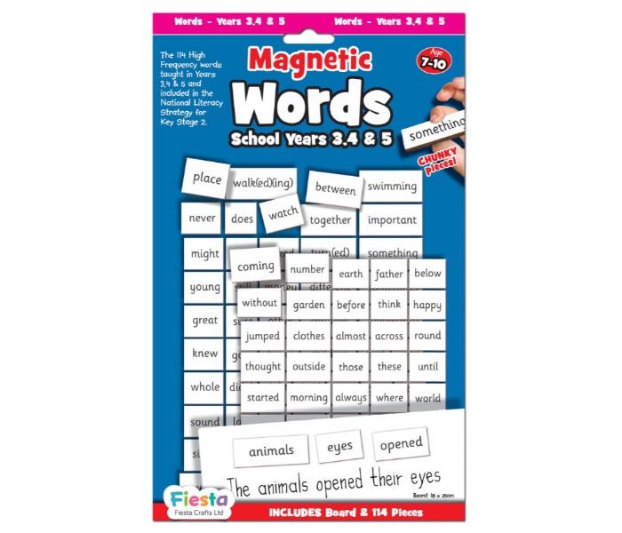 Fiesta Crafts T-2538 Magnetic Words & board for Years 3,4 & 5 - Zoom Image 1