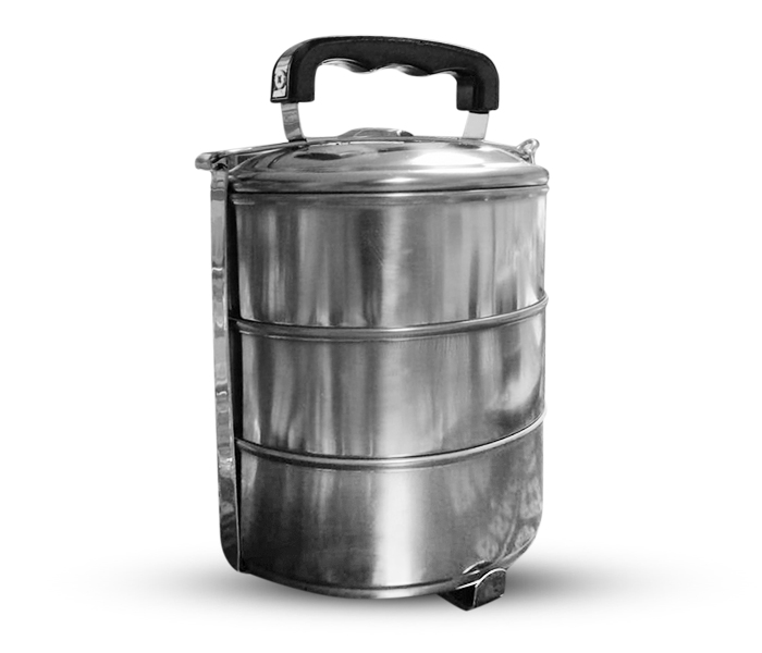 Epsilon EN3821 3 Layer Stainless Steel Lunch Box - Zoom Image