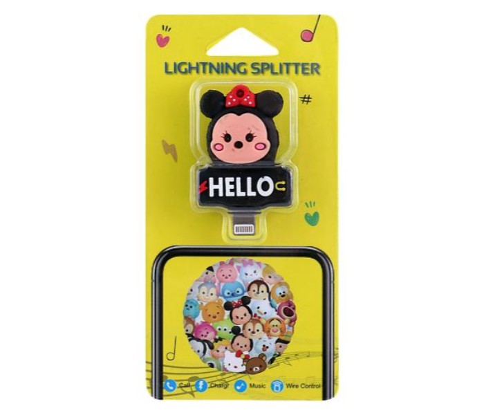 Cartoon Design Characters 2 in 1 iPhone Lightning Splitter CDLS21 Assorted - Zoom Image 2