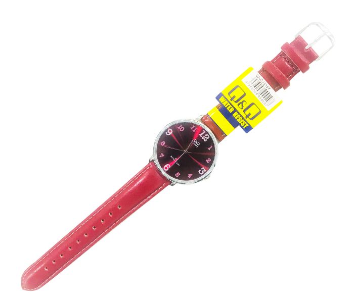 Qmax 0025IR76 Fashionable ladies Water Resistant Analog Watch Maroon - Zoom Image 1