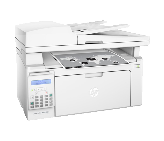 HP M130fn LaserJet Multifunction Color Printer - White - Zoom Image 3