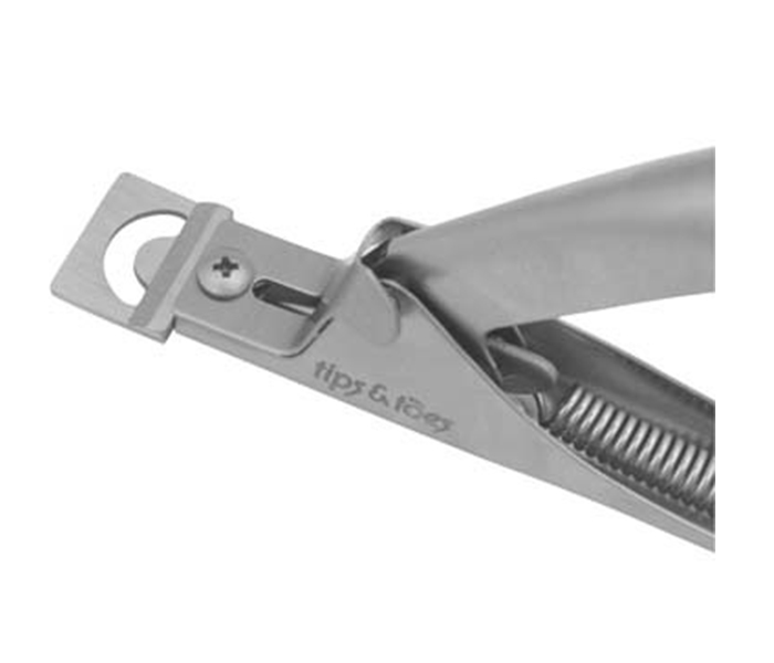 Tips & Toes TT-238 Stainless Steel Acrylic Nail Tip Cutter - Grey - Zoom Image 1