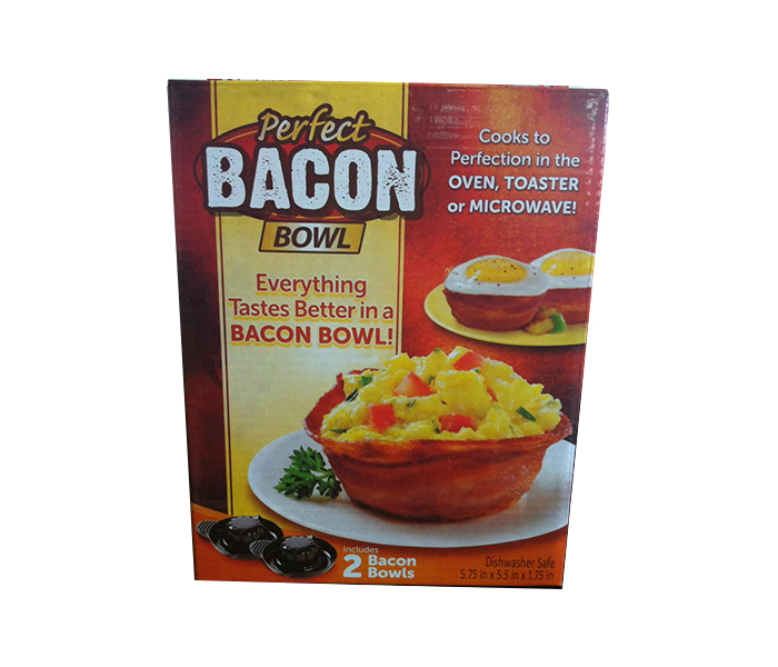 Metal Perfect Bacon Bowl - Black, Pack of 2 - Zoom Image 2