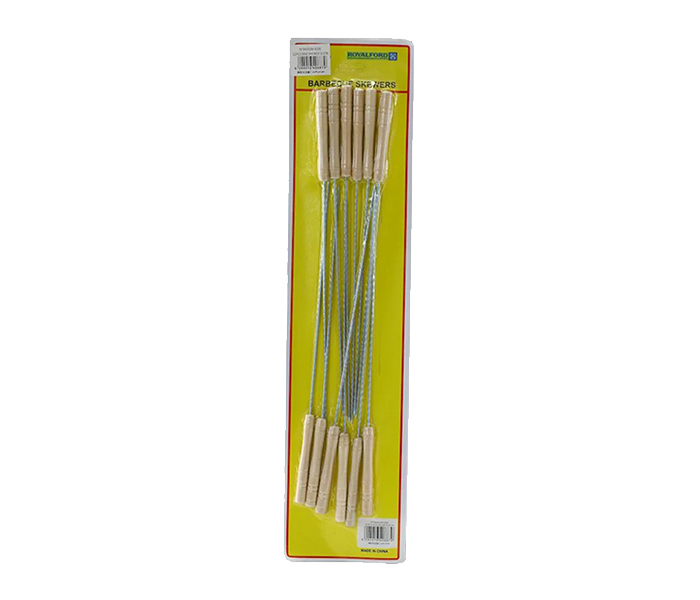 Royalford RF9400 12 Pieces BBQ Skewer - Silver & Beige - Zoom Image 2