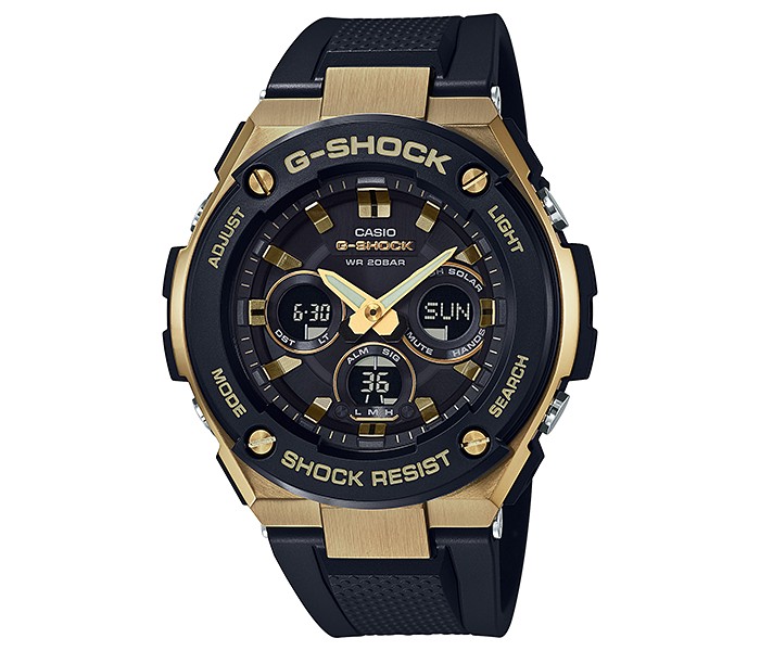 Casio G Shock GST-S300G-1A9DR Mens Analog and Digital Watch Black - Zoom Image