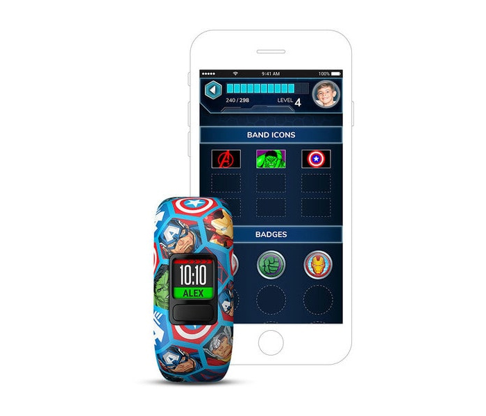 Garmin Activity Tracker Vivofitjr2 Smart Band For Kids - Avengers - Zoom Image 2