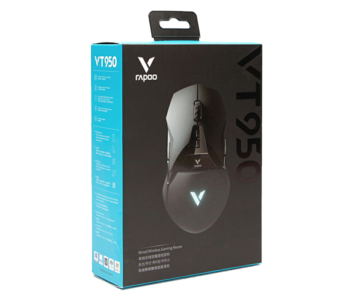 Rapoo VT950 Vpro Wired & Wireless Optical Gaming Mouse - Black 18637 - Zoom Image 4