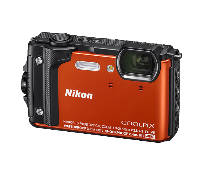 Nikon W300 Coolpix 16MP Waterproof Digital Camera - Orange - Zoom Image 1