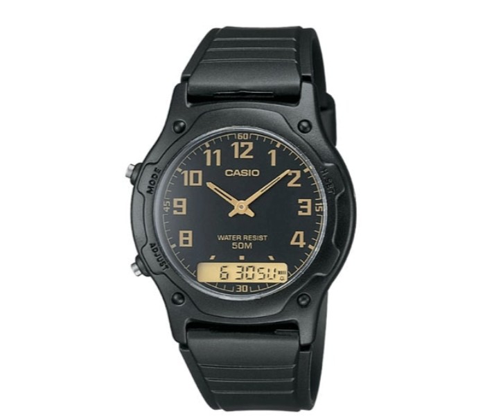 Casio AW-49H-1BVDF Mens Analog and Digital Watch Black - Zoom Image