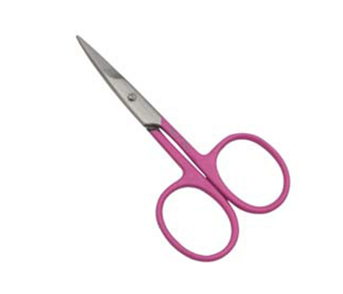 Tips & Toes TT-208Pink Stainless Steel Nail and Cuticle Curved Scissors - Stainless Steel, Pink - Zoom Image 5