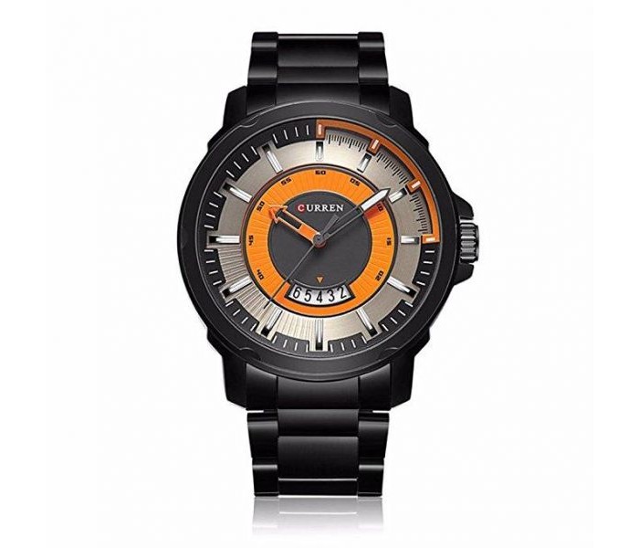 Curren Men's Waterproof Casual Analog Watch 8229 Black - Zoom Image