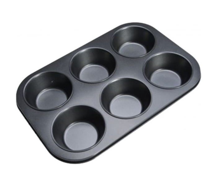 Lamart LT3051 Base Muffin 6 Cup Baking Molds, Black - Zoom Image