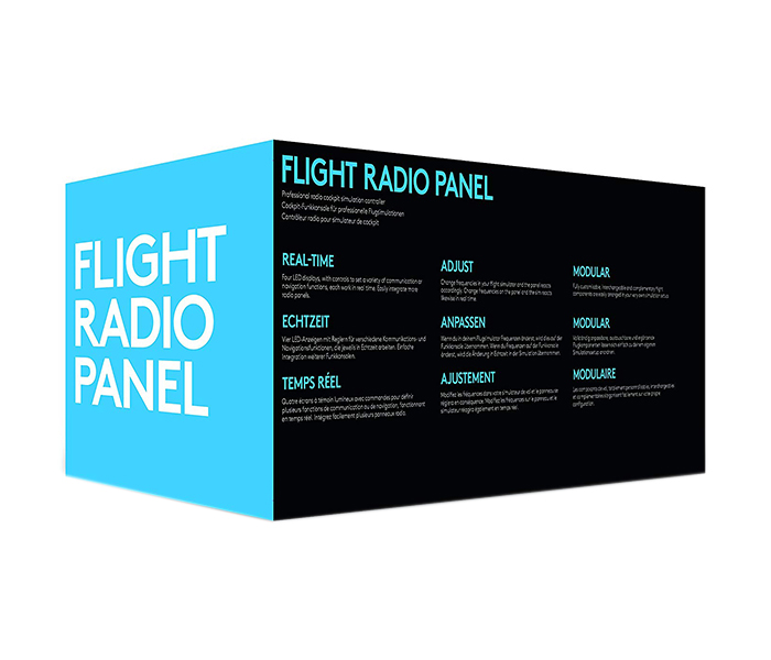 Logitech 945-000011 G Saitek Flight Radio Panel Professional Simulation Radio Controller - Black - Zoom Image 4