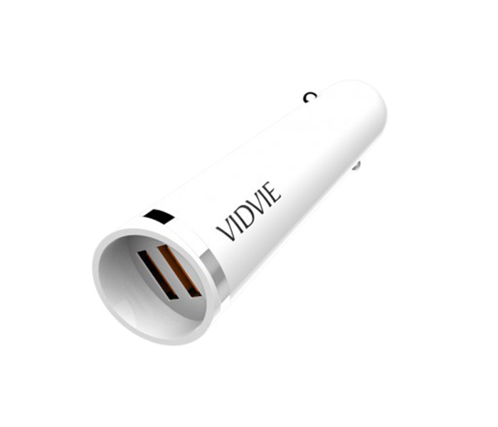 Vidvie CC-506 2.4A Car Charger for Apple iPhone - White - Zoom Image 3