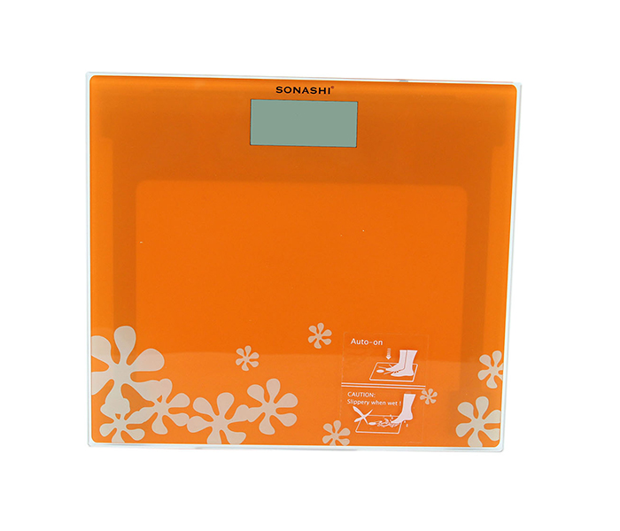 Sonashi SSC-2217 Digital Bathroom Scale, Orange - Zoom Image 1