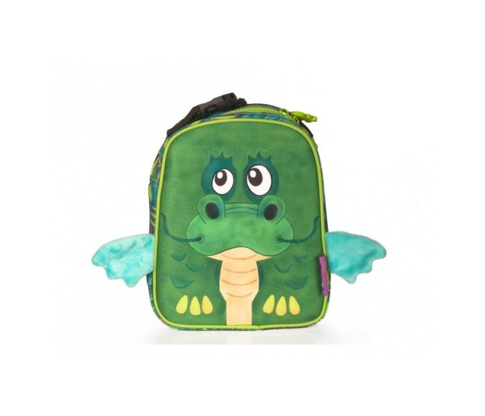 Okiedog 86021 Wildpack Junior Lunch Bag Dragon W-Eva Front For Unisex Green - Zoom Image 2