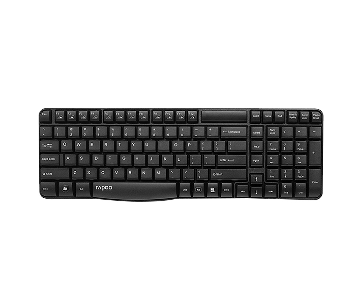 Rapoo E1050 Wireless keyboard - Arabic, Black 12684 - Zoom Image 3