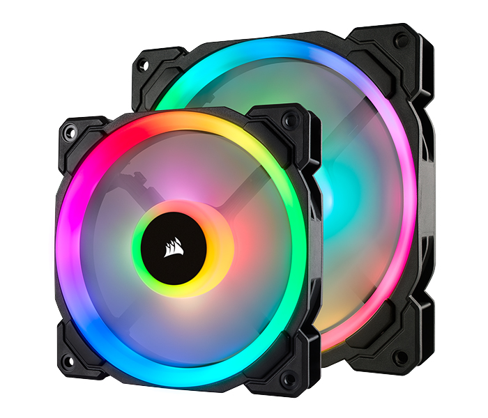 Corsair CO-9050071-WW LL120 RGB 120mm Dual Light Loop RGB LED PWM Fan - Single Pack, Black - Zoom Image 6