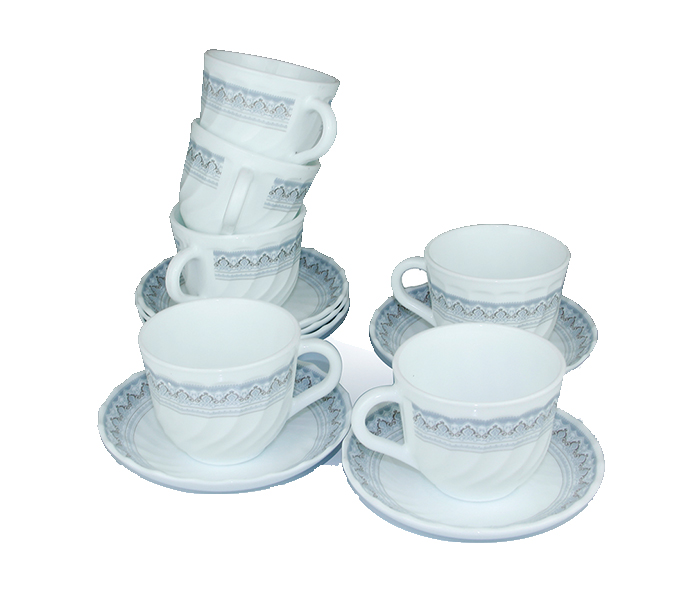 Lucca Classic 12 Pieces Opel Cup & Saucer Set - Zoom Image 1