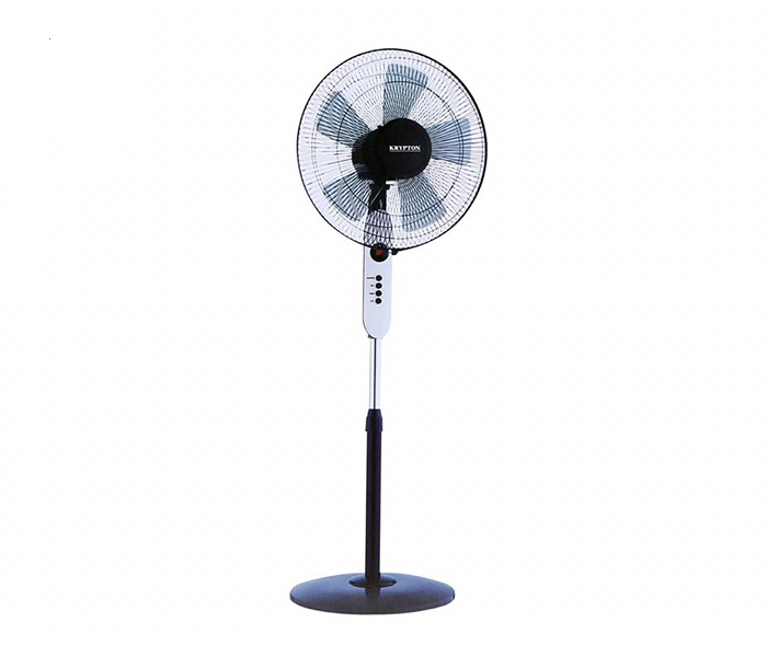 Krypton KNF6113 16-Inch Stand Fan with Remote Control - Black - Zoom Image