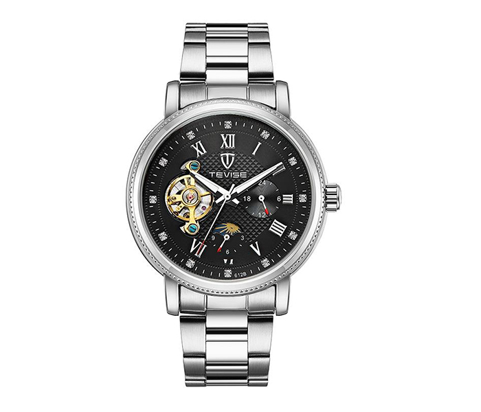 Tevise 612B Men's Casual Analog Watch - Black - Zoom Image