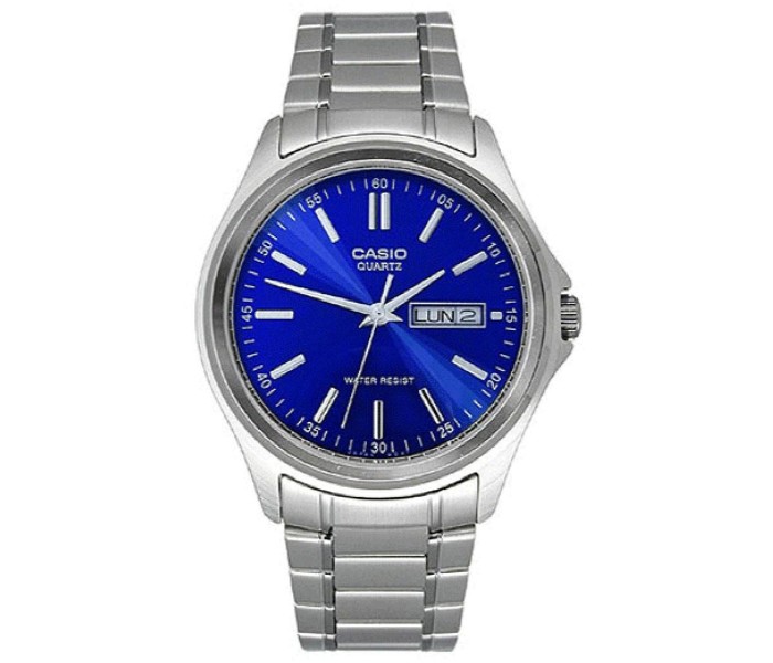 Casio MTP-1239D-2ADF (CN) Mens Analog Watch Silver and Blue - Zoom Image 3